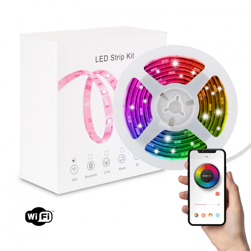 Ruban LED Bluetooth 12V 30LED/m 2m RGBW IP20 8W