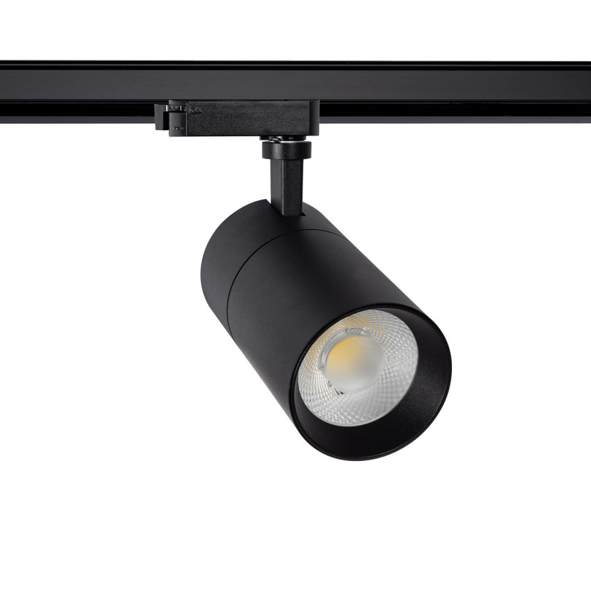 Spot LED New Mallet Dimmable 30W Noir No Flicker (UGR 15) pour Rail Monophasé 