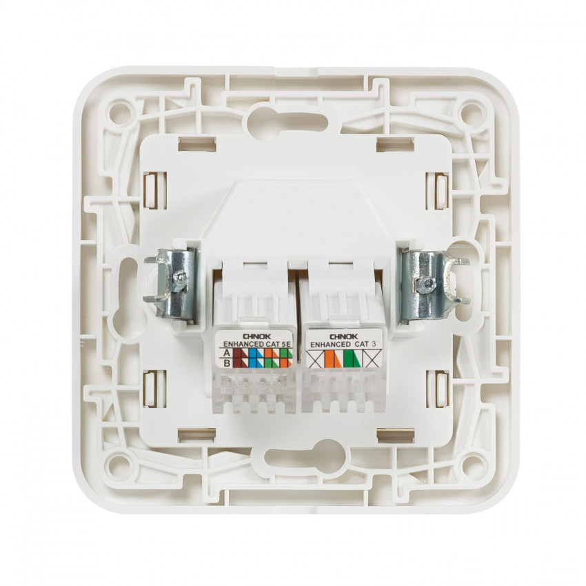 Módulo Toma Internet+Teléfono Monoblock