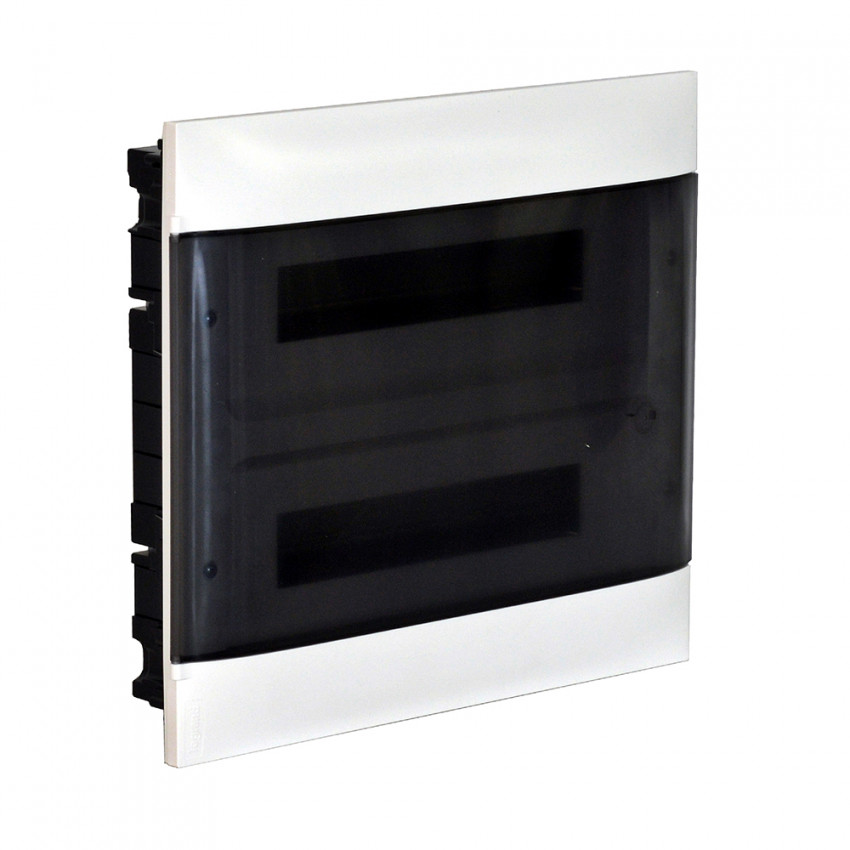 Boîte d'Encastrement Practibox S pour Cloisons Conventionnelles Porte Transparente 2x12 Modules LEGRAND 135052