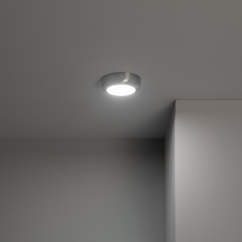 Plafonnier LED Rond Silver Design 6W