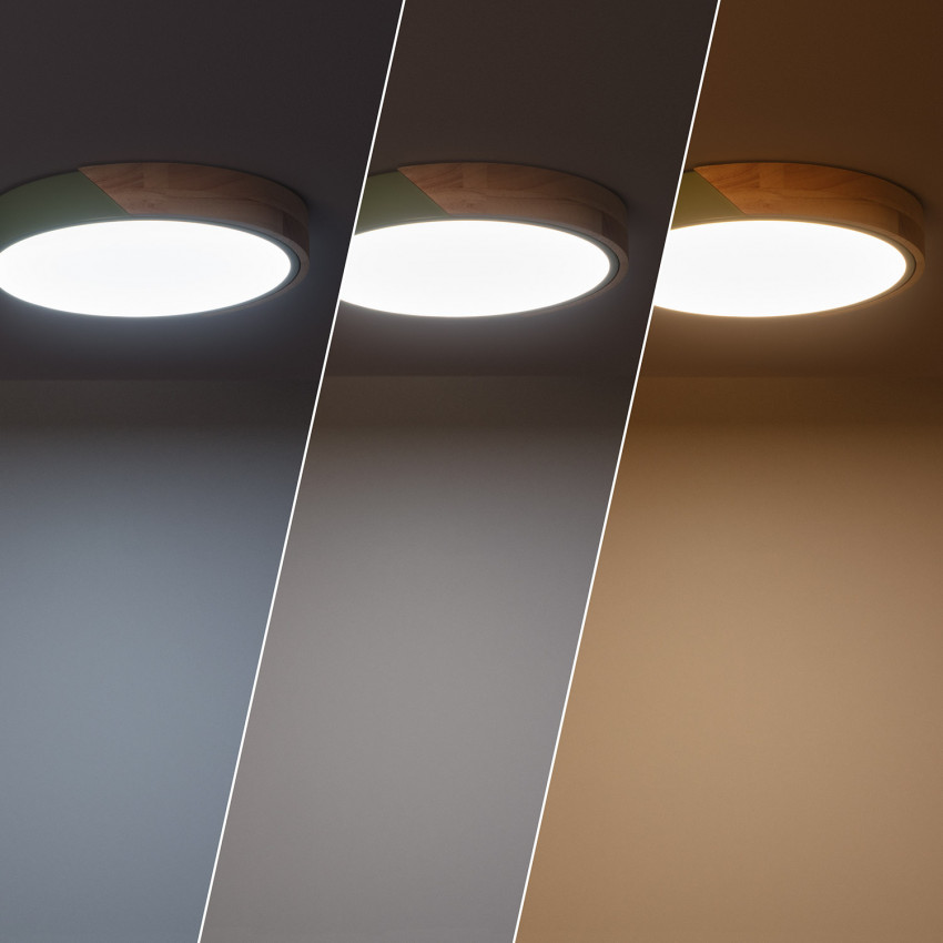 Plafón LED Circular CCT Semi-Dari 18W