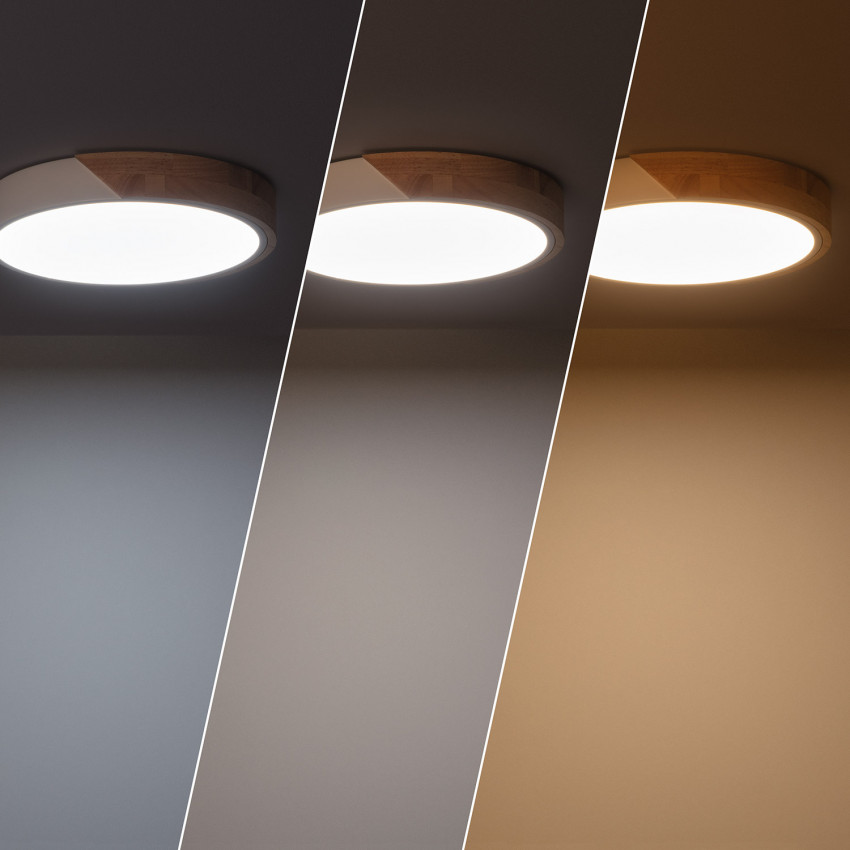 Plafón LED Circular CCT Semi-Dari 18W