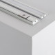 Perfil de Aluminio Empotrado 1m Tapa Deslizable para Tiras LED