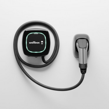 Borne de Recharge pour Voiture Électrique WALLBOX Pulsar Plus 7.4kW Monophasé 5m Noir