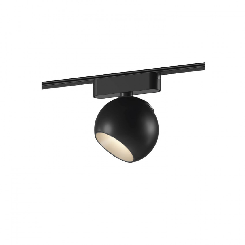 Spot LED Concave 12W CRI90 Noir Ø100 mm pour Rail Magnétique Monophasé Super Slim 25mm 48V
