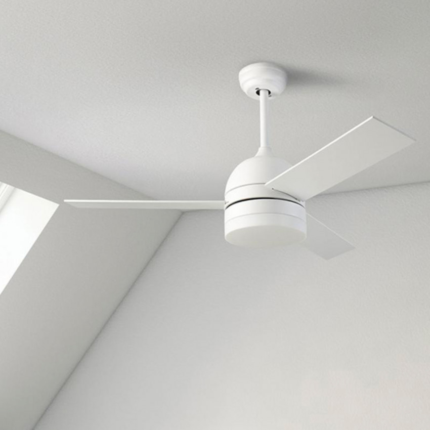 Ventilador de Techo Embat Niquel Madera LED 33W DC LEDS-C4 30-8000-81-F9