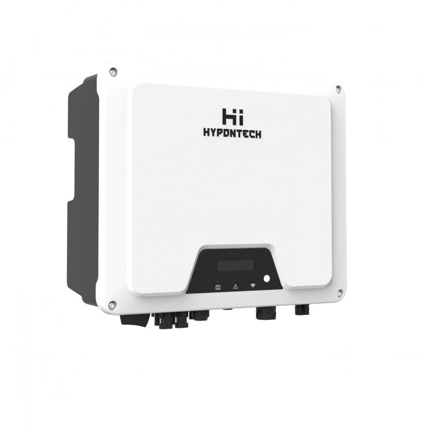 Onduleur Solaire Hybride Hypontech HHS-6000 Chargeur de Batterie Haute Tension avec Injection Réseau 6 kW Monophasé