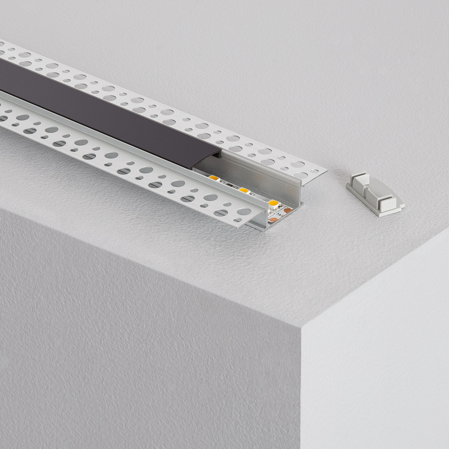 Profilé Aluminium Intégration Plâtre/Placo Pour Rubans LED Jusqu'à
