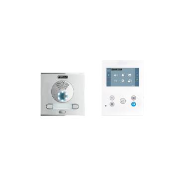 Kit Visiophone 2 Sonnettes CITY VEO-XS 4,3" DUOX Plus WIFI 2L FERMAX 94521 Blanc