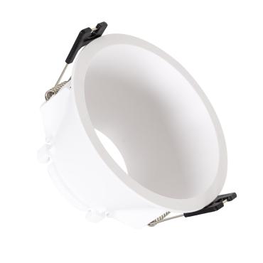 Collerette Downlight Conique Reflect pour Ampoule LED GU10/GU5.3 Coupe Ø 85mm Blanc - Argent