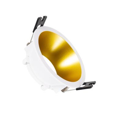 Collerette Downlight Conique Reflect pour Ampoule LED GU10 / GU5.3 Coupe Ø 75mm Noir