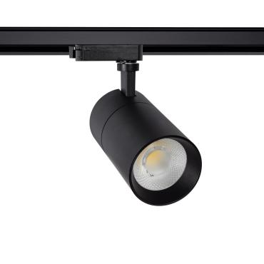 Spot LED New Mallet Dimmable 20W Noir No Flicker (UGR 15) pour Rail Monophasé Plusieurs options