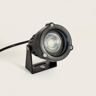 Spot Extérieur GU10 Aluminium avec Piquet Simba Noir
