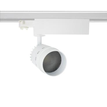 Photographie du produit : Spot LED Cree Cannon 20W Blanc pour Rail Triphasé (UGR 19) (3 Allumages)