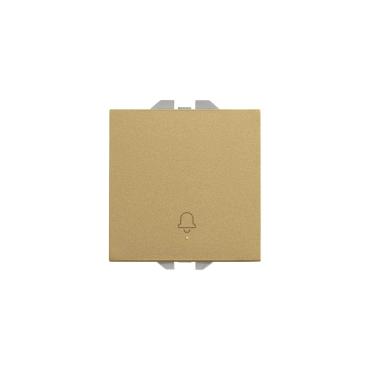 Bouton-Poussoir Simple Avec Gavure Sonnete SIMON 270 20000152 Cuivre