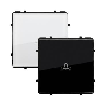 Bouton Poussoir Sonnette Simple Tactile Modern Blanc