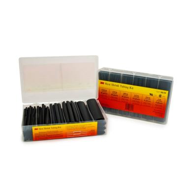 Kit Gaine Thermorétractable 3M™ 6 Diamètres SFTW-202A Noire  KT-3M-7000037645 Noir