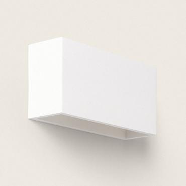 Ebin Square Plaster Wall Lamp - White