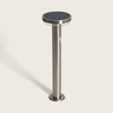 Barton 5W Aluminium Outdoor Solar LED Bollard with Motion Sensor 50cm - Silver