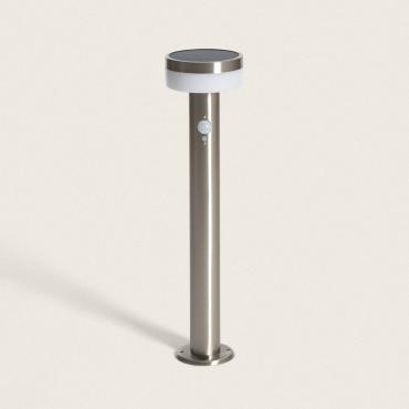 Ashier 1,5W Aluminium Outdoor Solar LED Bollard with Motion Sensor 50cm - Black
