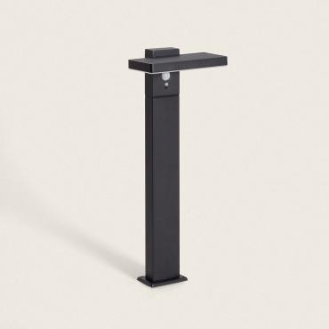 Bran 5W Aluminium Outdoor Solar LED Bollard with Motion Sensor - Black