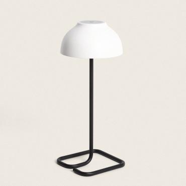 Carlo 3W Outdoor Portable LED Table Lamp with USB Rechargeable Battery - White / Black