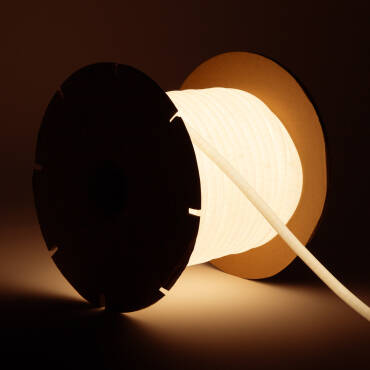 50m 220V Round Dimmable SFLEX14 Neon LED Strip Cut at Every 100cm IP65 - Several options