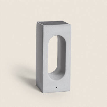 Sylexa 6W Cement Dimmable Outdoor LED Bollard 35cm - Stone Grey