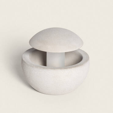 Ovinta Cement Outdoor Bollard - Stone Grey