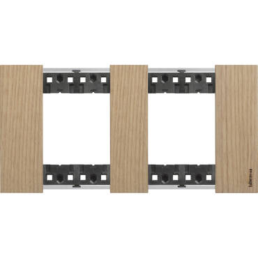 BTicino Living Now 2 x 2 KA4802M2L_ Wooden Module Plate Cover - Several options