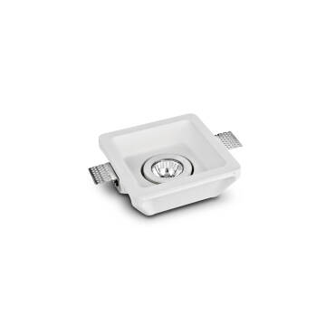 Downlight Square Plasterboard integration for GU10 / GU5.3 LED Bulb UGR17 158x158 mm Cut Out - White