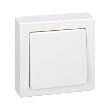 2 Way 1 Gang Monoblock Single Switch SIMON 73 LOFT 73201 - White