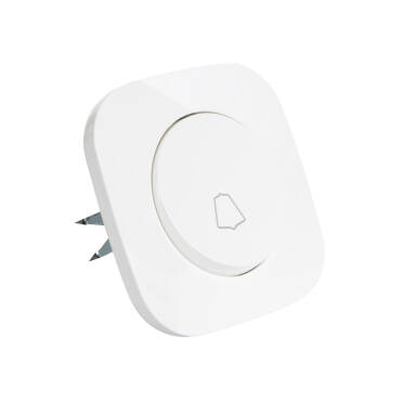 Classic Round Single Push Button Switch - White