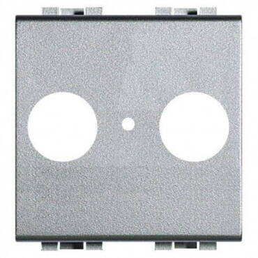 BTicino Living Light TV/R-SAT 2 Modules Universal Front Cover NT4212 - Tech