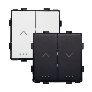 Modern Switch for Automatic Blinds - Black
