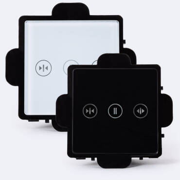 Modern Tactile Curtain Switch - White