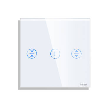 WiFi Touch Modern Blinds Switch - White