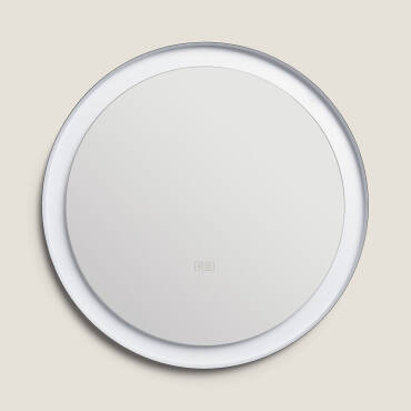 Nahia Anti-Fog LED Mirror for Bathroom Ø60 cm - Selectable - Warm - Neutral - Cold