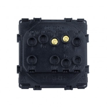 Single Push Switch with  PC Frame Modern - White