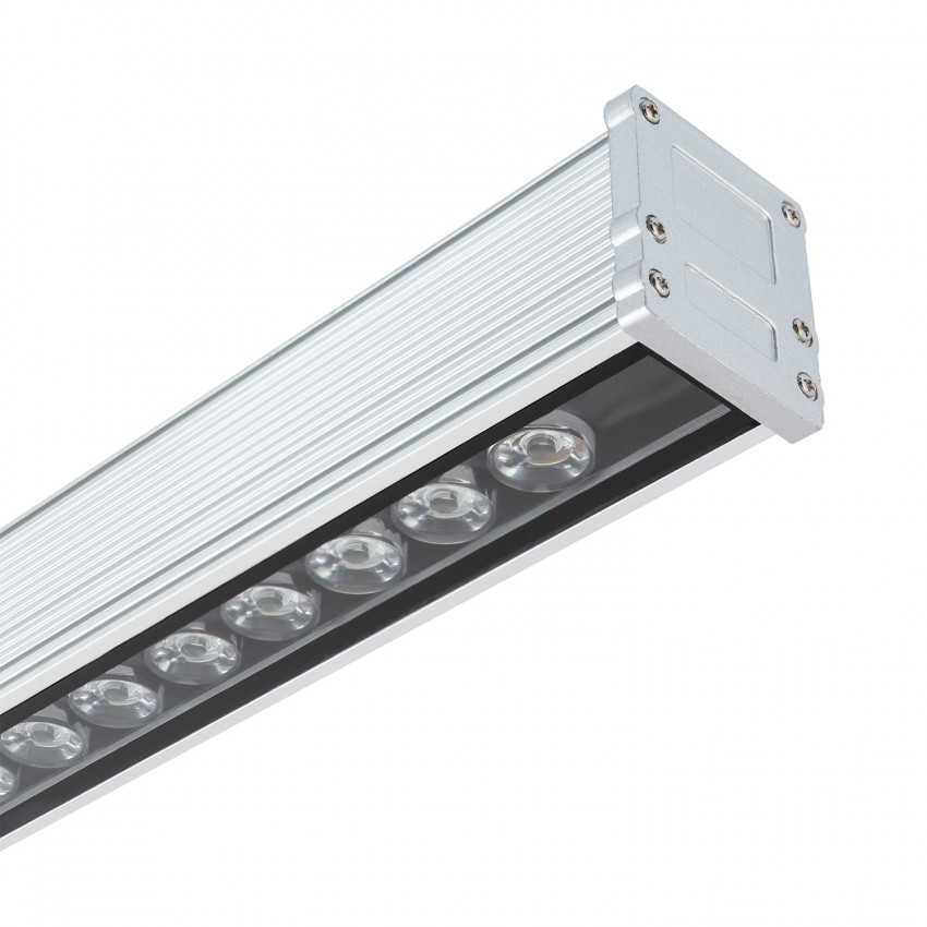 38W 30º LED Wall Washer Light Bar 1000mm IP65 Silver