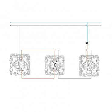 Classic Simple Crossover Switch - Silver
