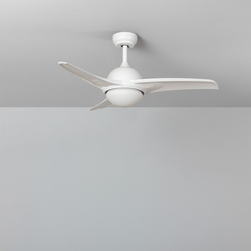 Aran White LED Ceiling Fan 107cm with DC Motor