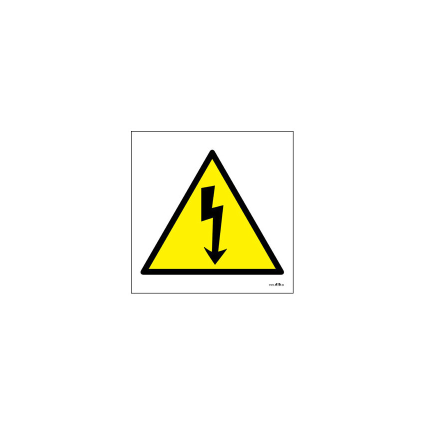 Pack 20 CATU AT491 100mm Adhesive PVC Electrical Hazard Sign