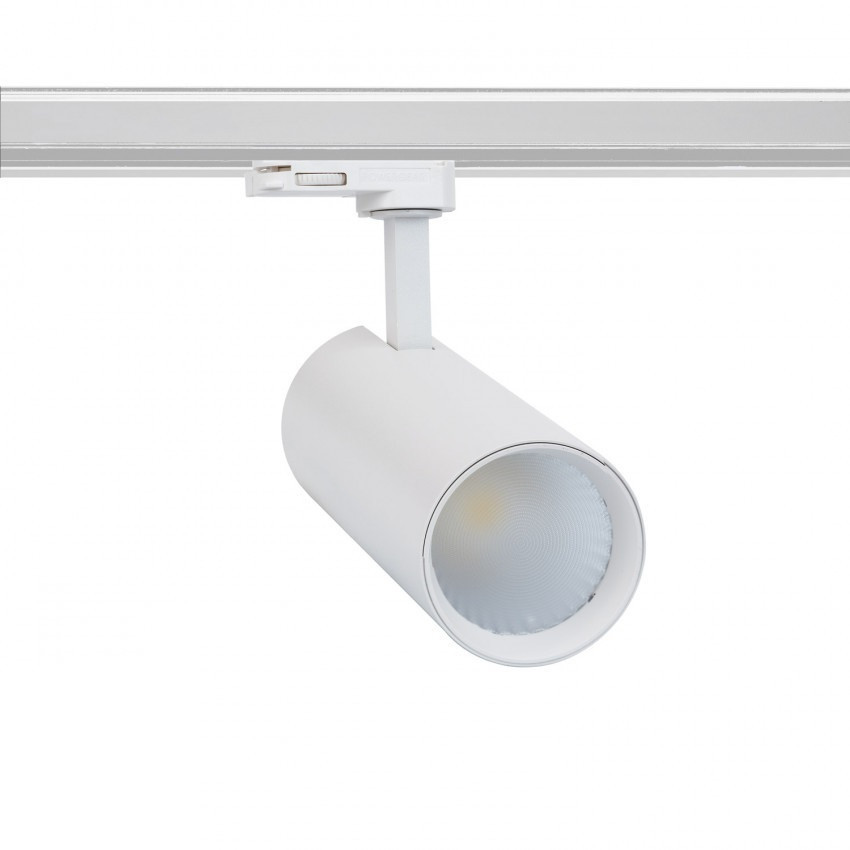30W LED Bertha Spotlight for a Three-Phase Track in Black