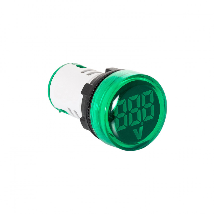 Luminous Indicator MAXGE Voltmeter 20-500V Ø22mm