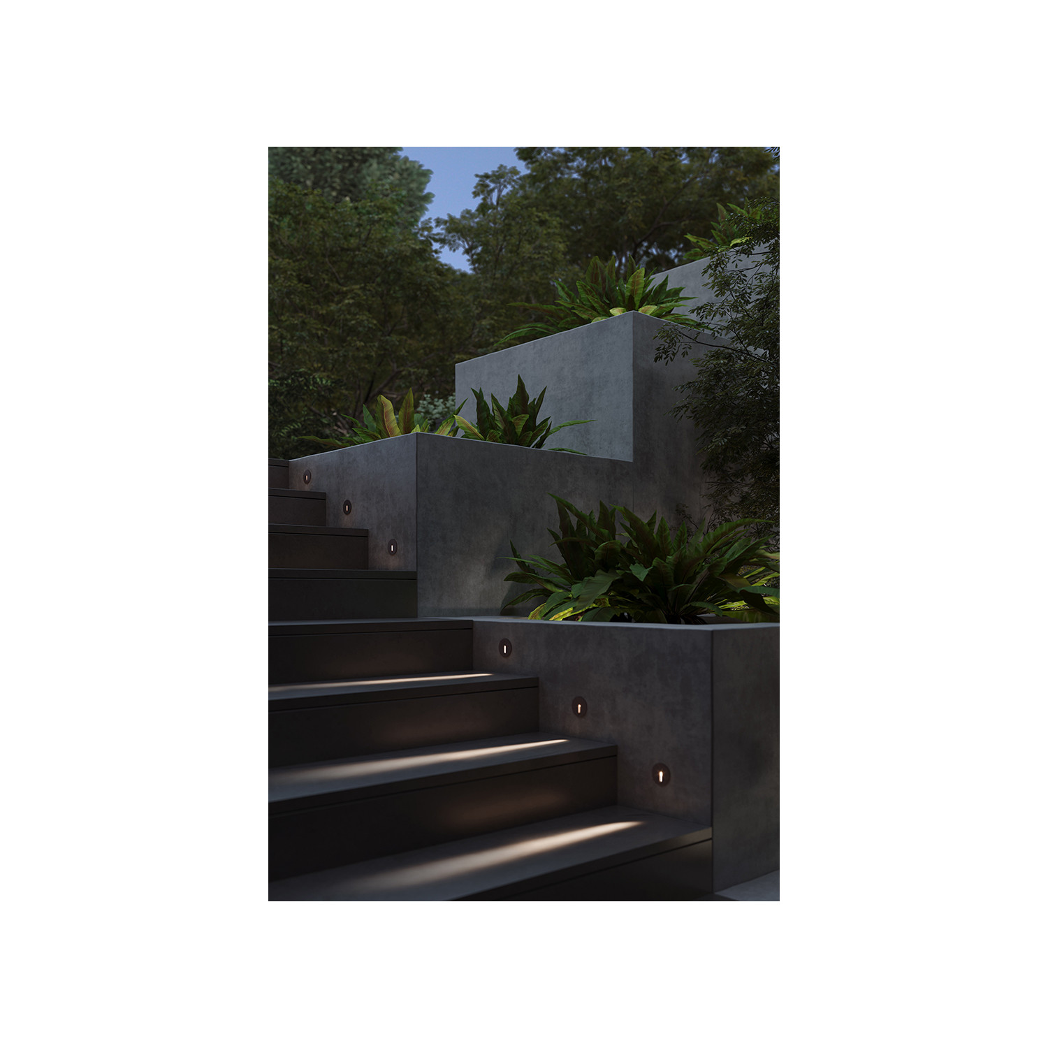 LEDSC4 Lineal Bat Round LED Wall Lamp 05E01514CM Ledkia