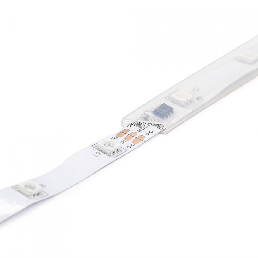 [UK] Kit Tira LED Digital RGB 12V DC 30LED/m 5m con Control Remoto y Fuente de Alimentación