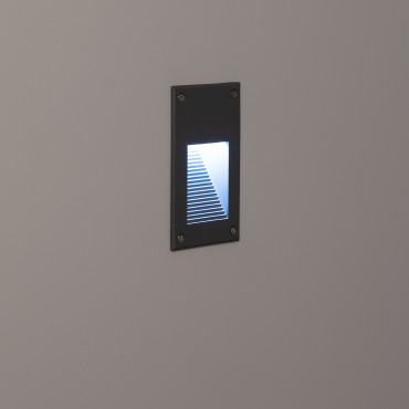 3W Cooper Recessed Wall LED Spotlight in Grey -