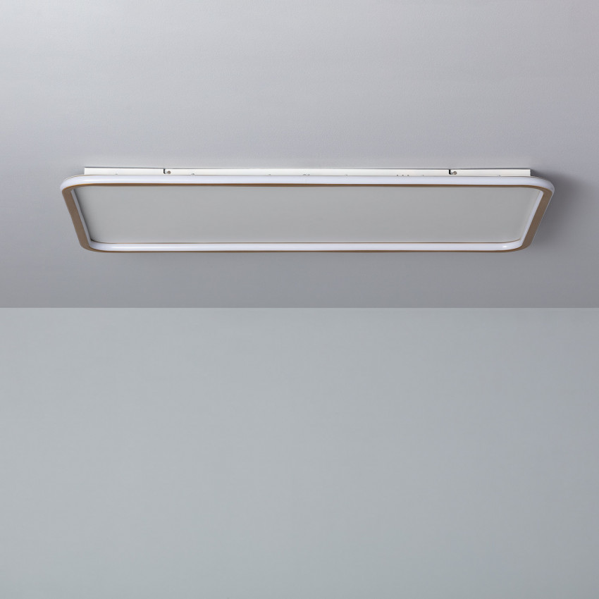 60W Allharo Rectangular CCT Selectable Metal LED Ceiling Lamp 1110x710 mm 
